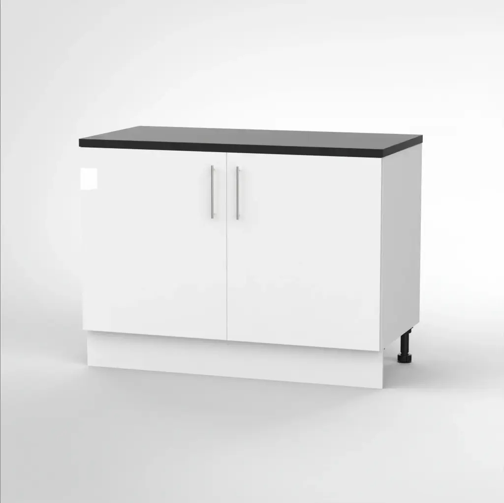 1200mm base cabinet (Avant glossy white)