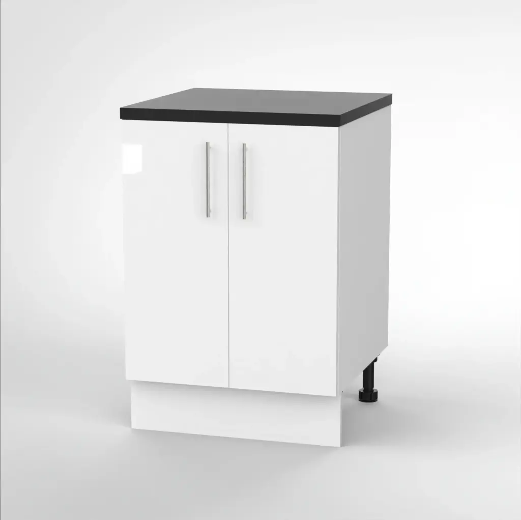 600mm base cabinet (Avant glossy white)