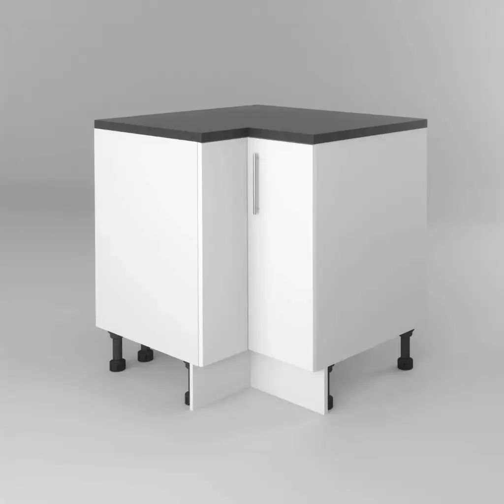 800x900mm base corner cabinet (Avant glossy white)