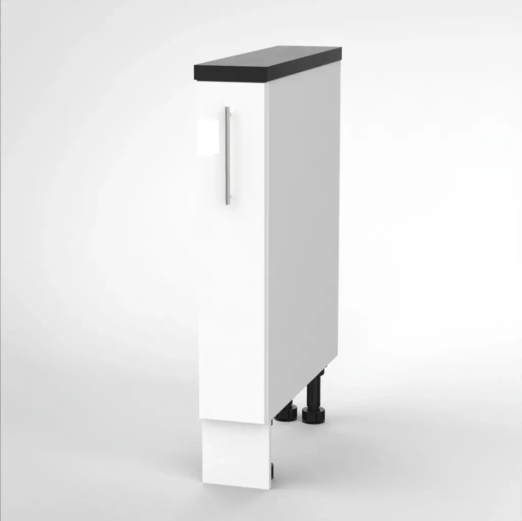 150mm base cabinet (Geneva gloss white)