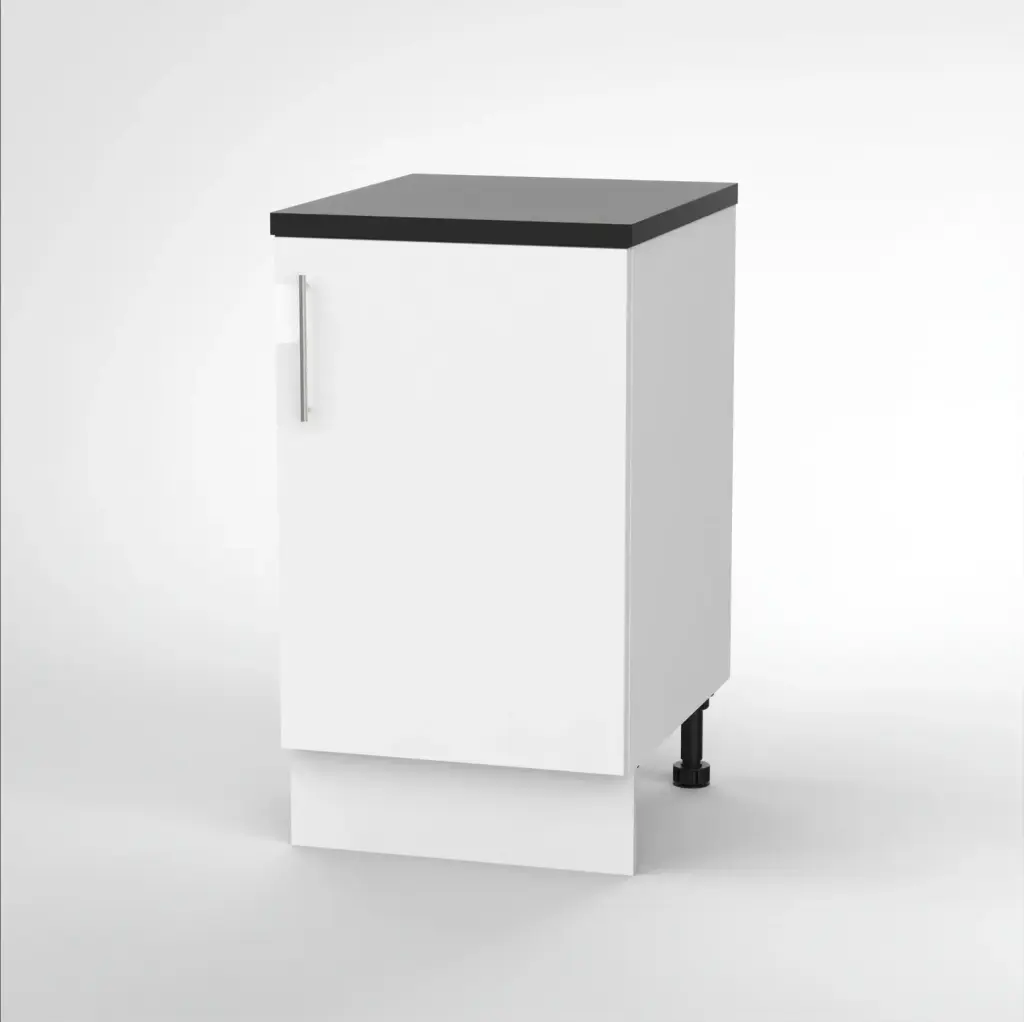 500mm base cabinet (Geneva gloss white)
