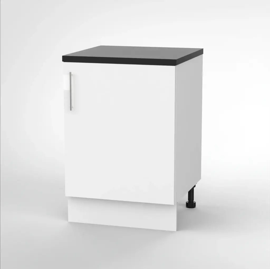 600mm base cabinet (Geneva gloss white)