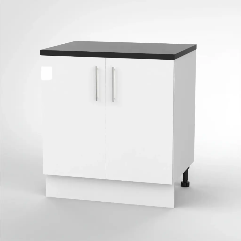 800mm base cabinet (Geneva gloss white)
