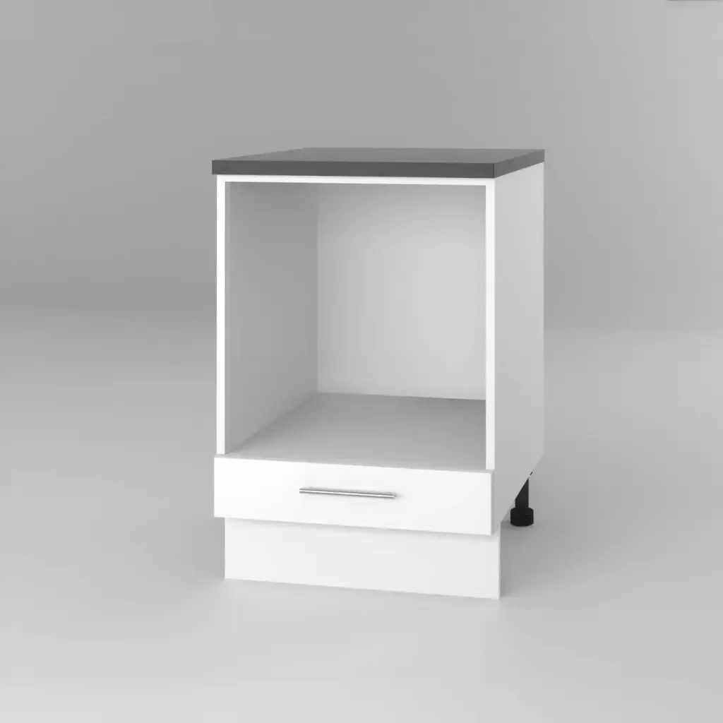 600mm base oven cabinet (Geneva gloss white)