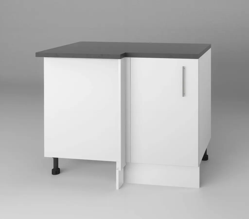 1050mm blind corner cabinet (Geneva gloss white)