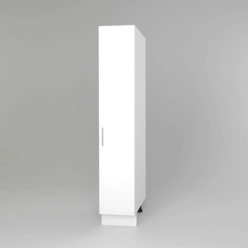 400mm pantry 1 door cabinet (Geneva gloss white)