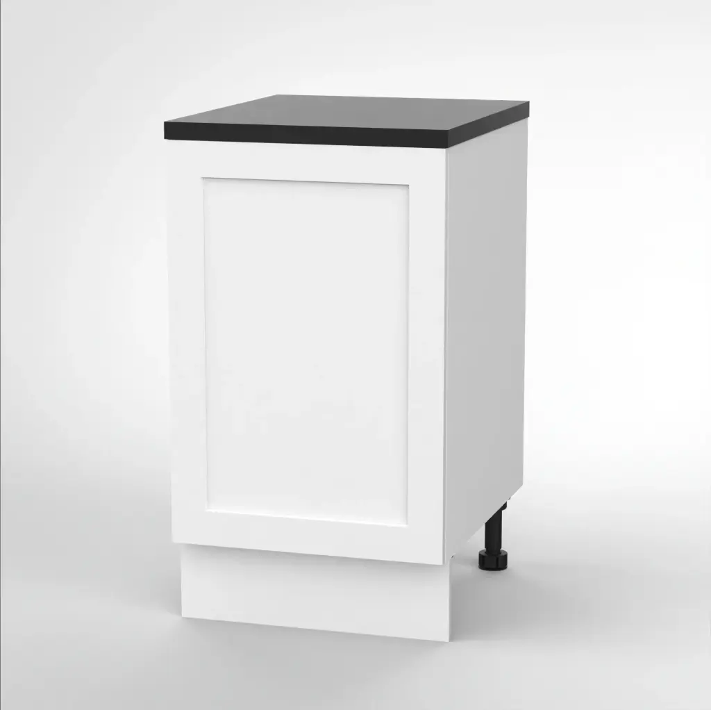 500mm base cabinet (Geneva shaker matte white)