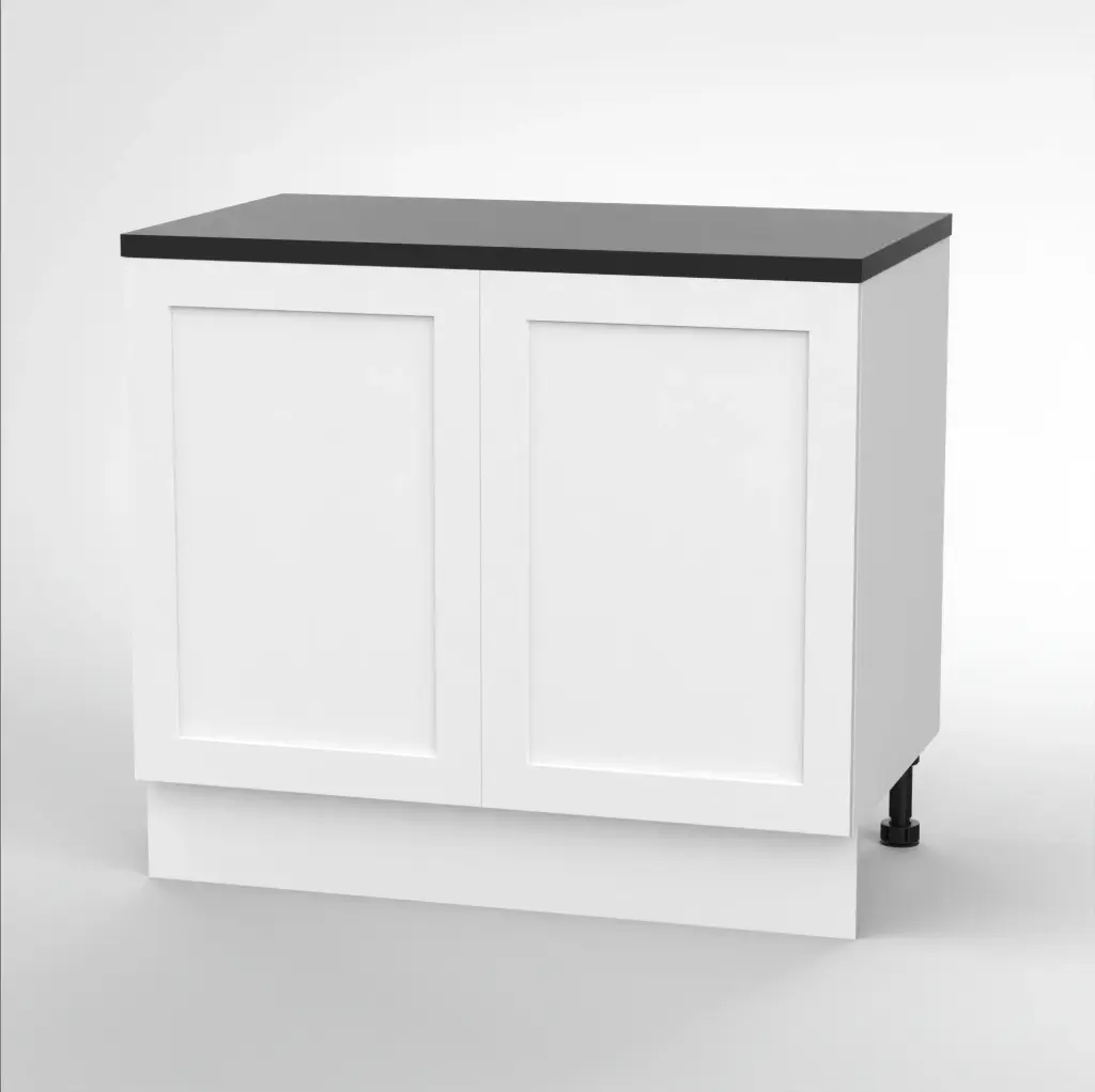 1000mm base cabinet (Geneva shaker matte white)