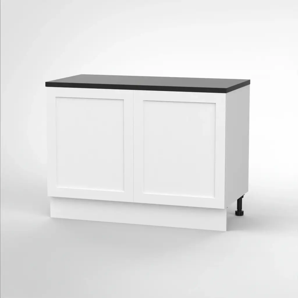 1200mm base cabinet (Geneva shaker matte white)
