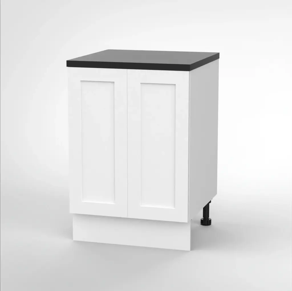 600mm base cabinet (Geneva shaker matte white)