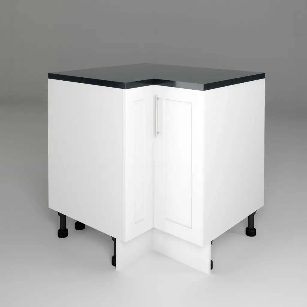800x900mm base corner cabinet (Geneva shaker matte white)