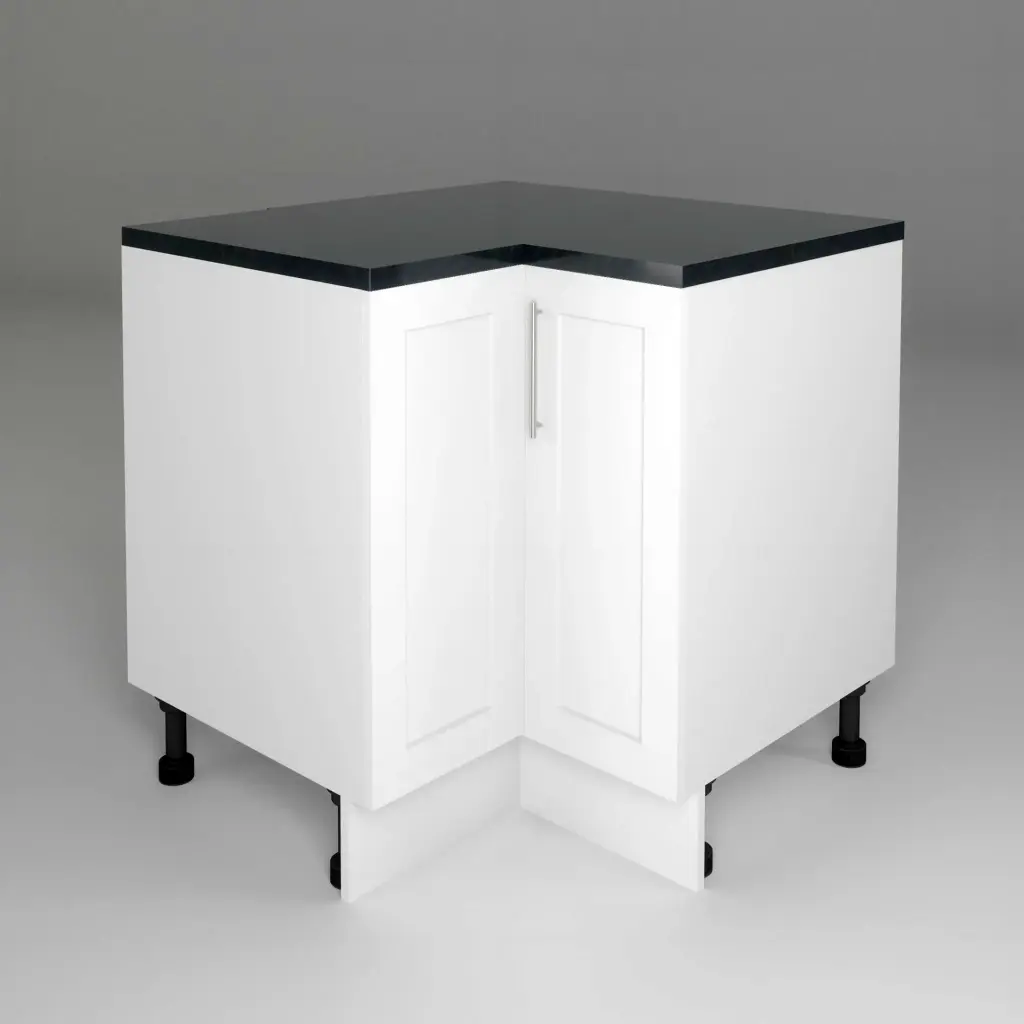 900x900mm base corner cabinet (Geneva shaker matte white)