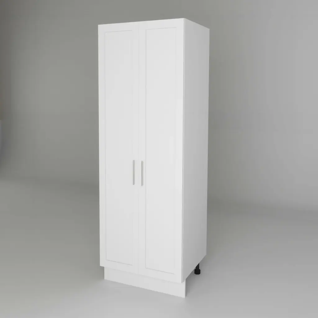 600mm pantry 2 doors cabinet (Geneva shaker matte white)