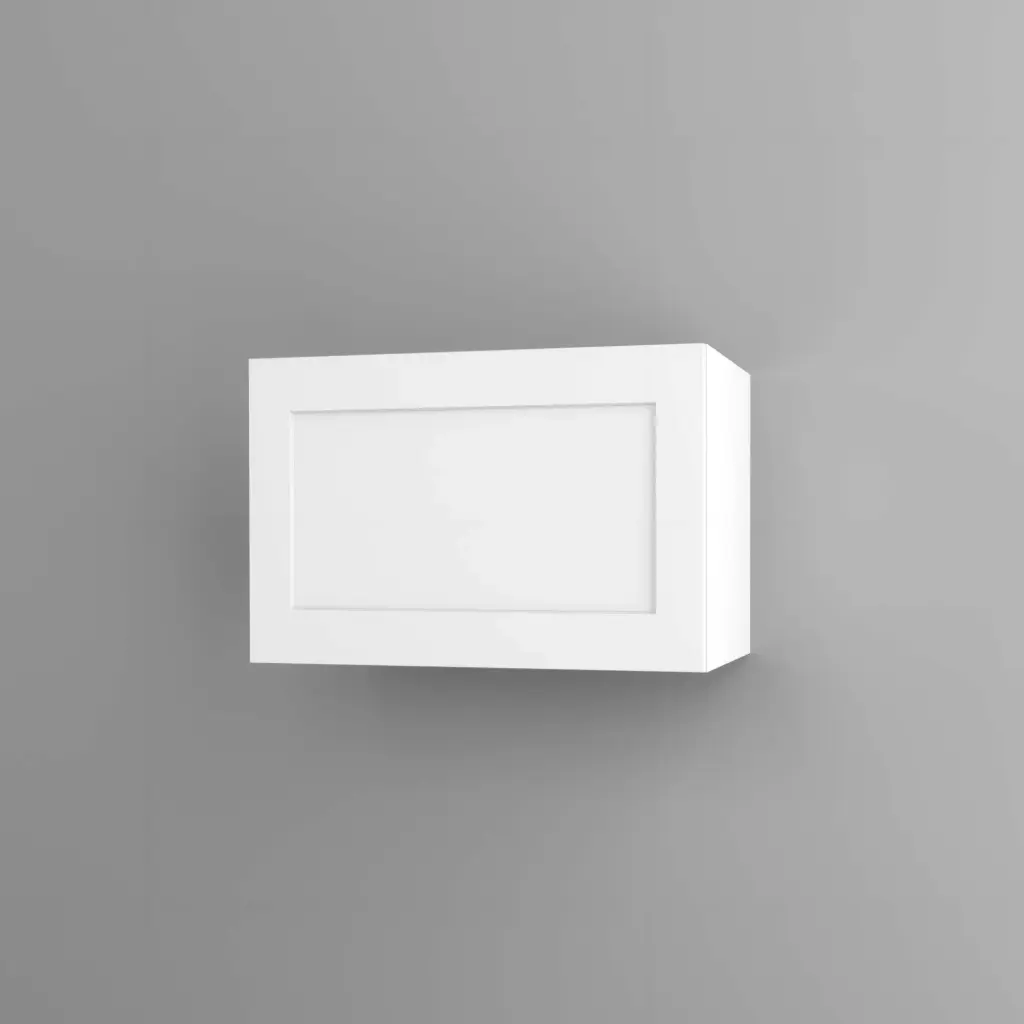 650mm horizontal wall cabinet (Geneva shaker matte white)