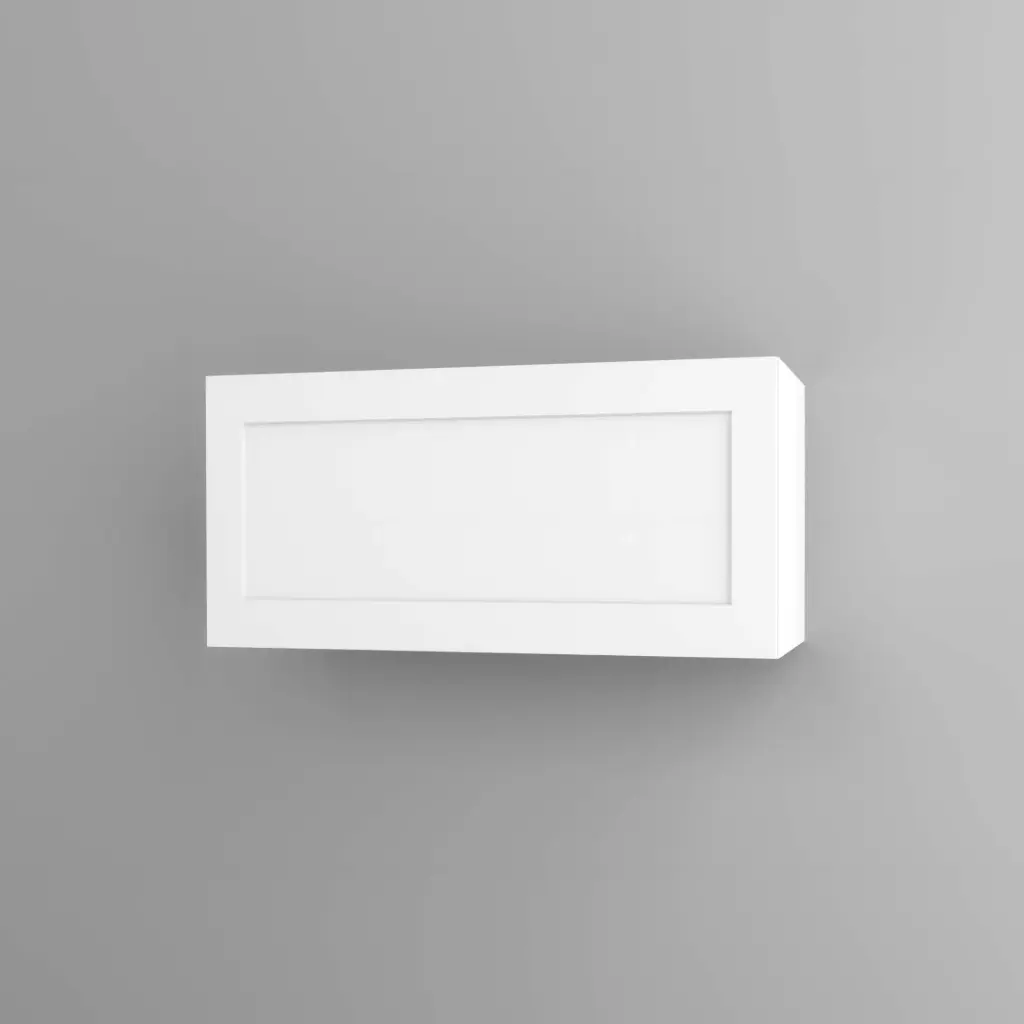 900mm horizontal wall cabinet (Geneva shaker matte white)