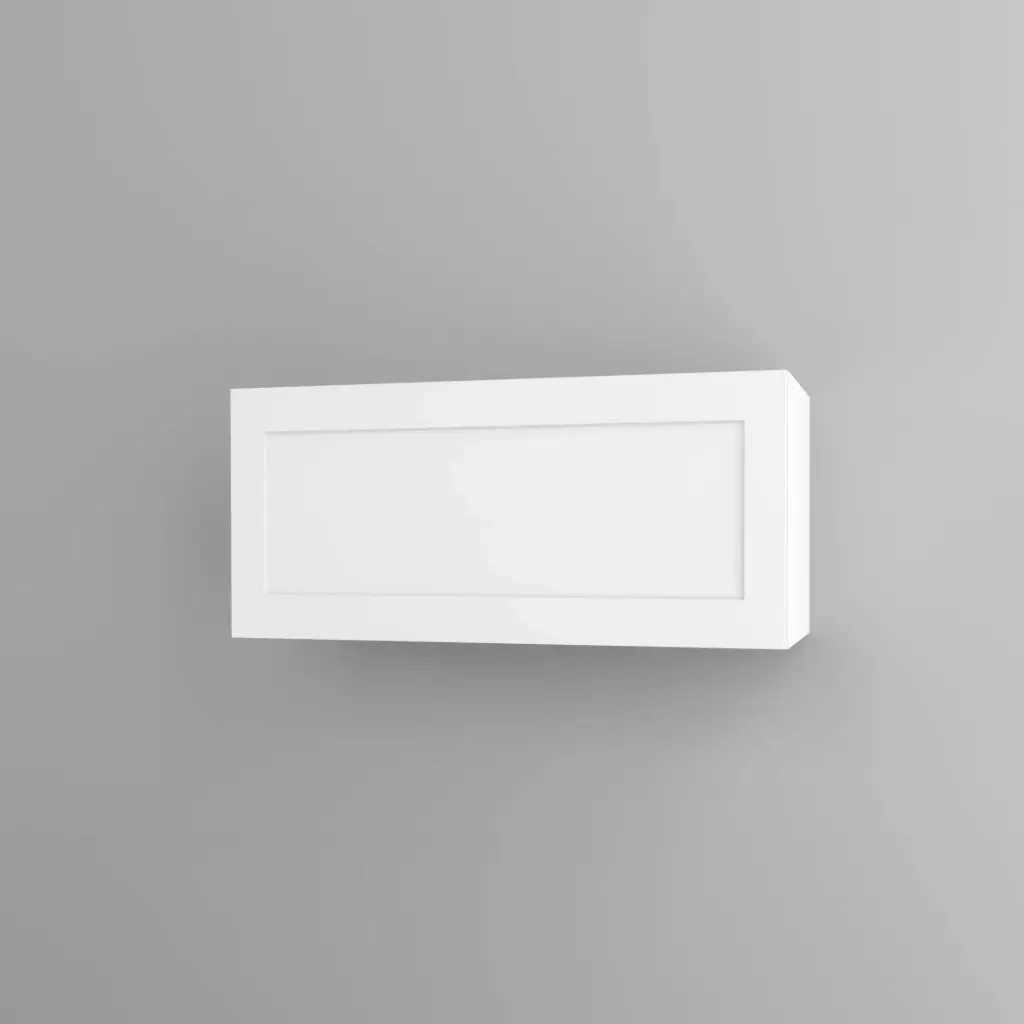 950mm horizontal wall cabinet (Geneva shaker matte white)
