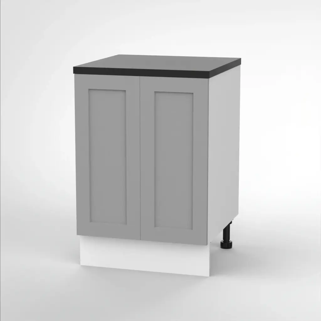 600mm base cabinet (Geneva shaker matte grey)