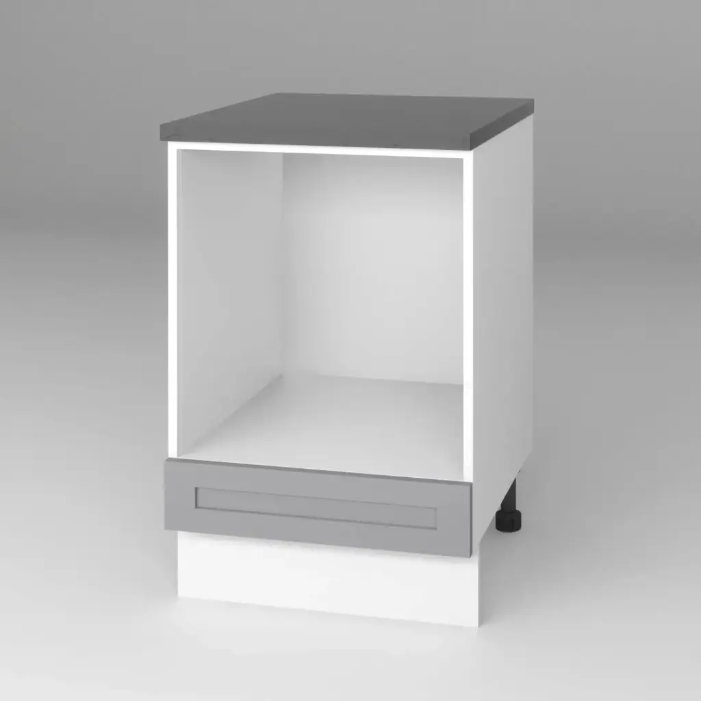 600mm base oven cabinet (Geneva shaker matte grey)