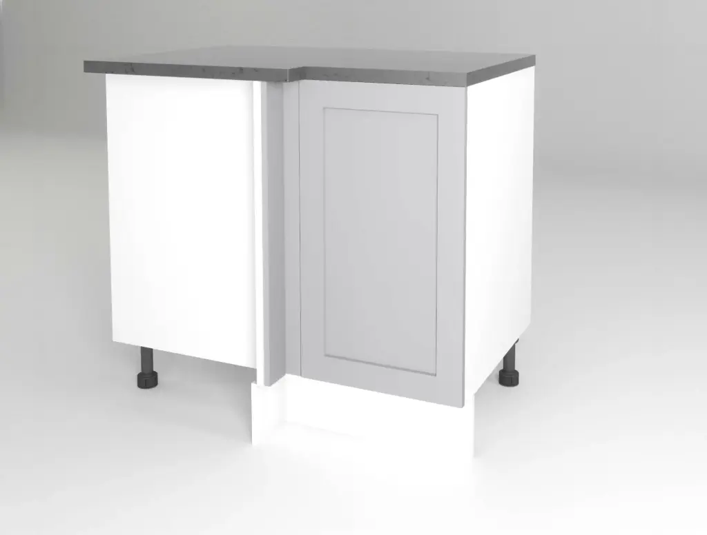 1000mm blind corner cabinet (Geneva shaker matte grey)