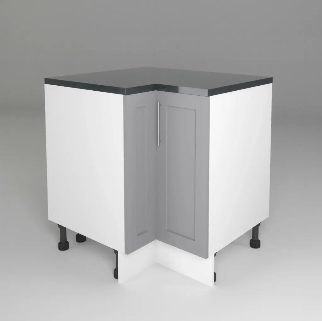800x900mm base corner cabinet (Geneva shaker matte grey)