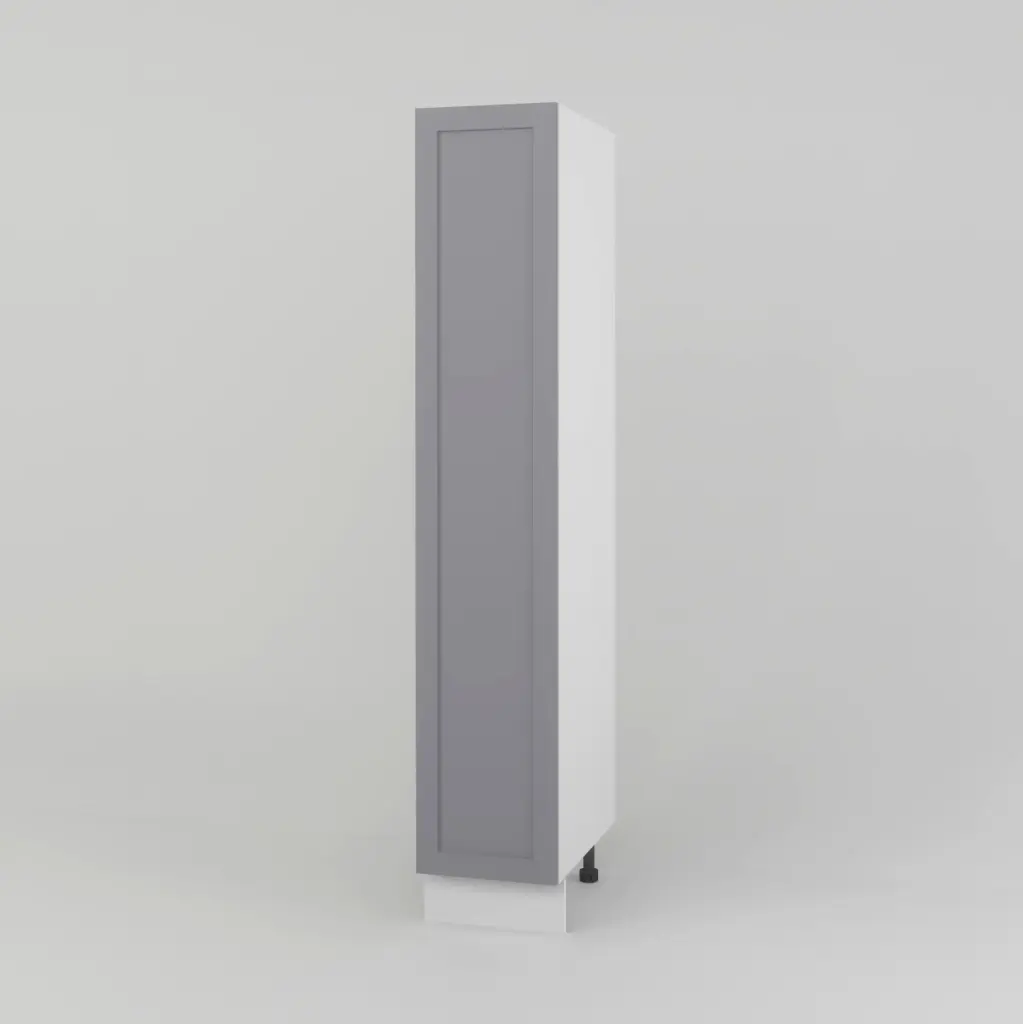 400mm pantry 1 door cabinet  (Geneva shaker matte grey)