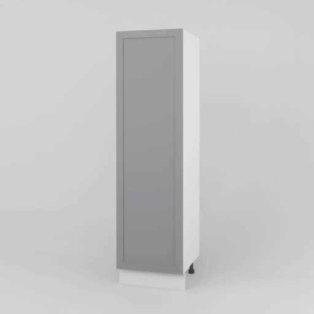 600mm pantry 1 door cabinet  (Geneva shaker matte grey)