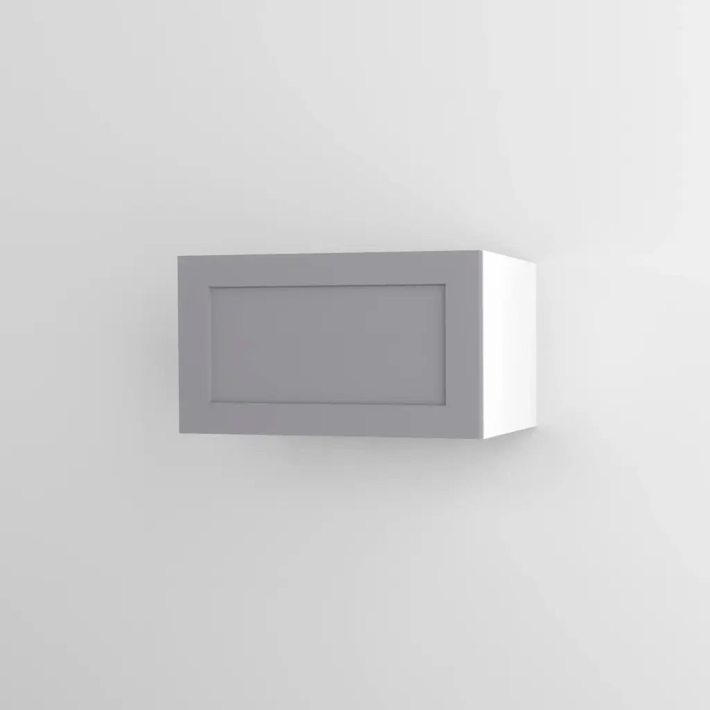 600mm horizontal wall cabinet (Geneva shaker matte grey)
