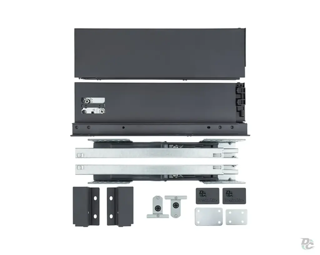 Tbox drawer runner 86mm H x 500mm L Graphite