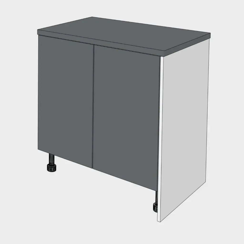 Base end panel 870mm x 584mm