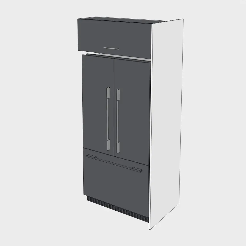 Fridge side panel 2200mm x 620mm (Geneva gloss white)