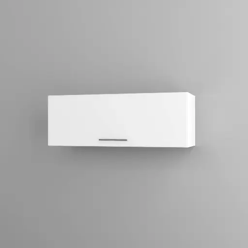 1000mm horizontal wall cabinet (Deco white)