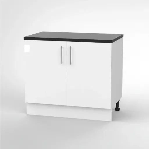 1000mm base cabinet (Geneva gloss white)