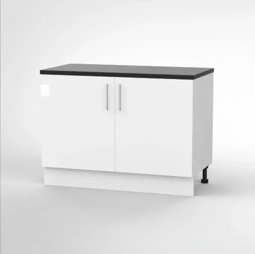 1200mm base cabinet (Geneva gloss white)