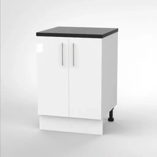 600mm base cabinet (Geneva gloss white)