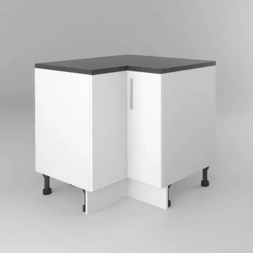 900x900mm base corner cabinet (Geneva gloss white)