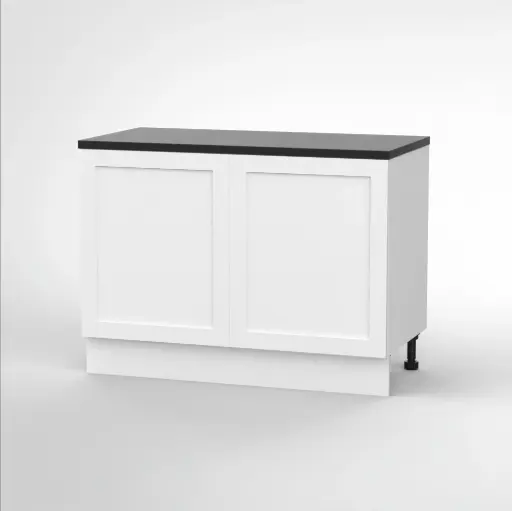 1200mm base cabinet (Geneva shaker matte white)