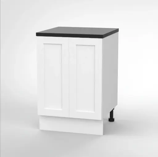 600mm base cabinet (Geneva shaker matte white)