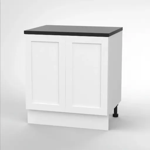 800mm base cabinet (Geneva shaker matte white)