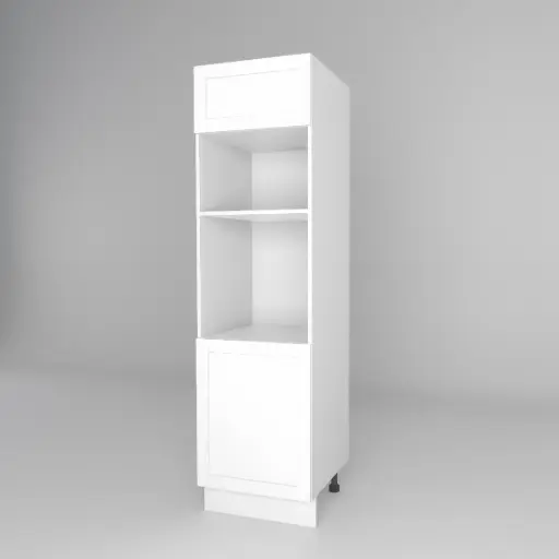 600mm oven tower cabinet (Geneva shaker matte white)
