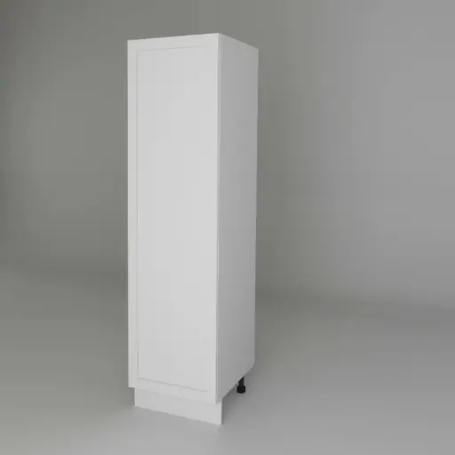 600mm pantry 1 door cabinet (Geneva shaker matte white)