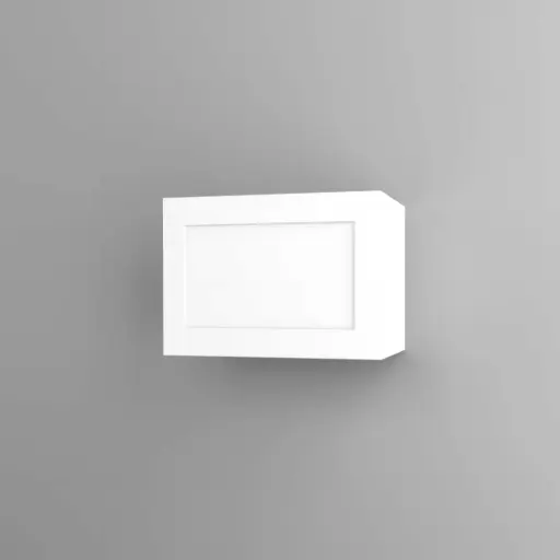 600mm horizontal wall cabinet (Geneva shaker matte white)