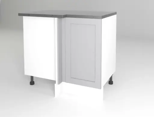 1000mm blind corner cabinet (Geneva shaker matte grey)