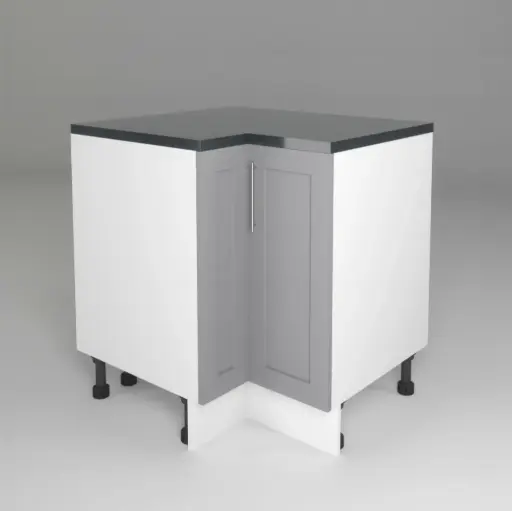800x900mm base corner cabinet (Geneva shaker matte grey)