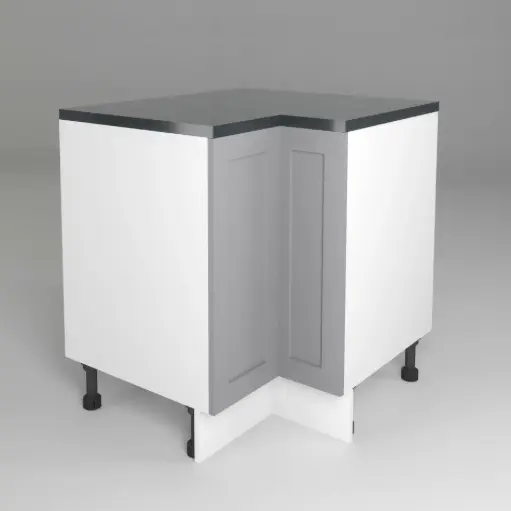 900x800mm base corner cabinet (Geneva shaker matte grey)