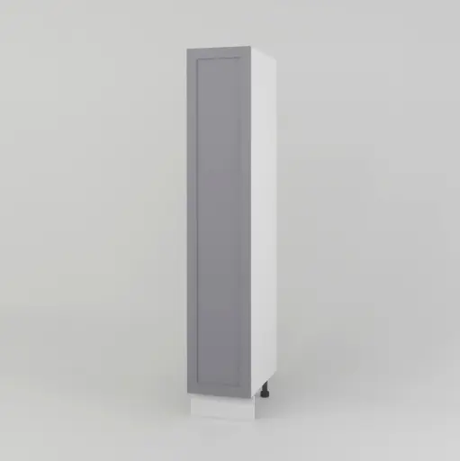 400mm pantry 1 door cabinet  (Geneva shaker matte grey)