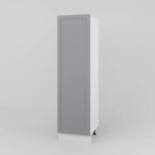 600mm pantry 1 door cabinet  (Geneva shaker matte grey)