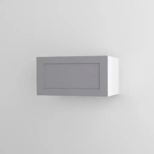 650mm horizontal wall cabinet (Geneva shaker matte grey)
