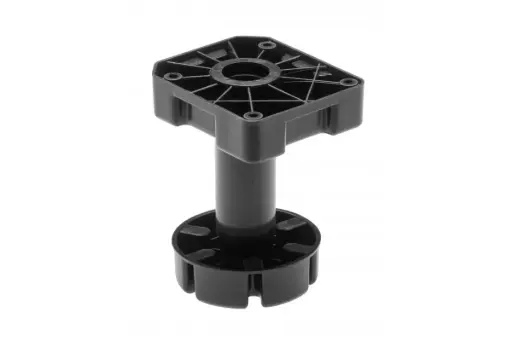 Heavy duty cabinet leg with clip